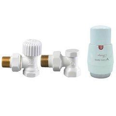 Комплект термостатичний Vario Term, ELEGANT, кутовий, білий, ELGS0206C/FK фото